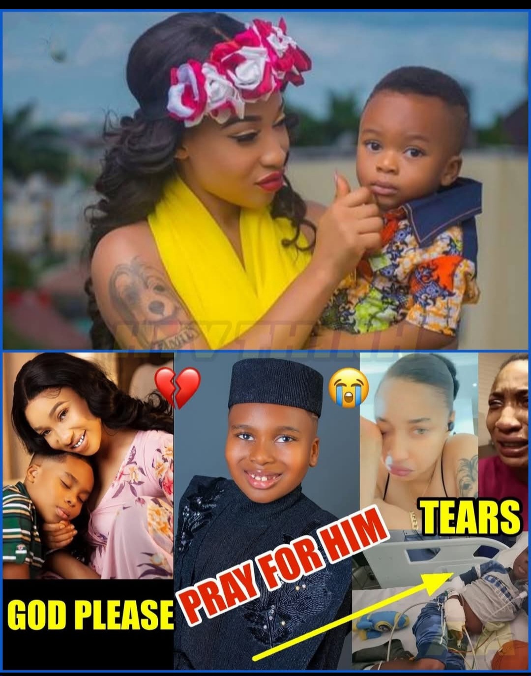 Sad: Actress Tonto Dike in Trouble. 