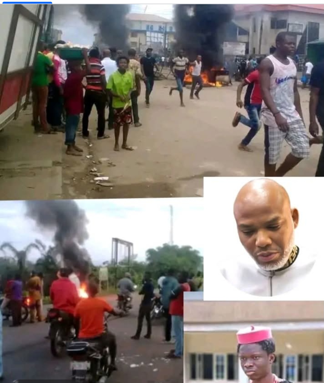 Tension as Man set himself Ablaze.