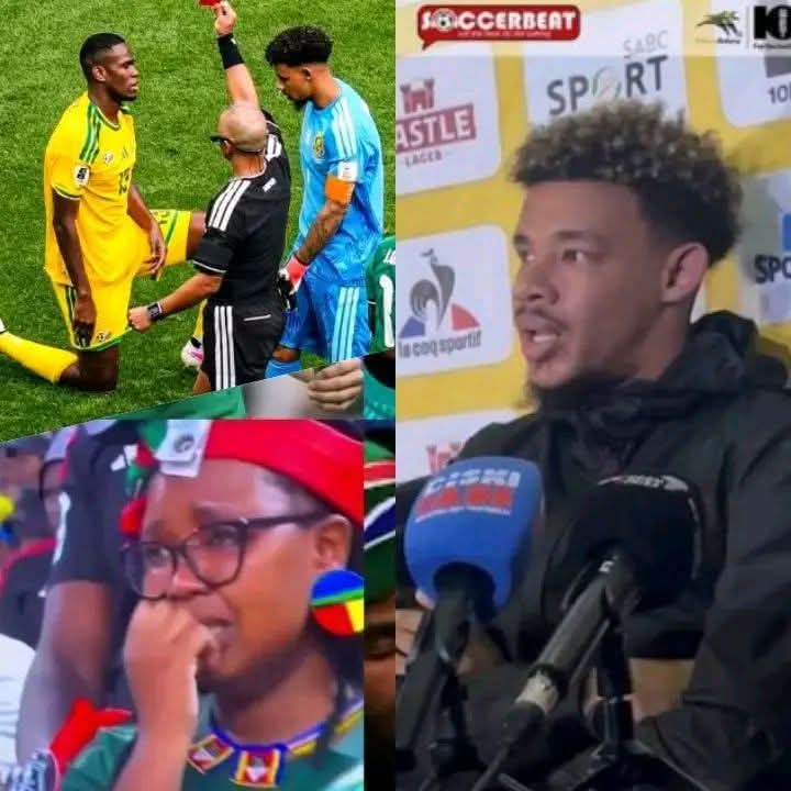 Drama as South African goalkeeper cries out.