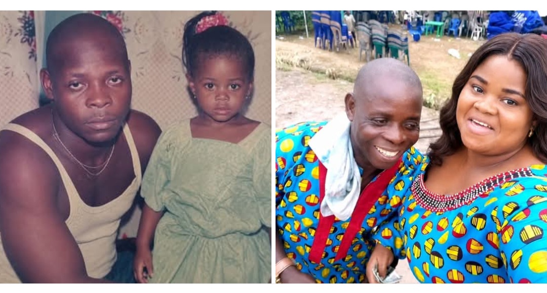 Nigerian lady celebrates his daddy. 