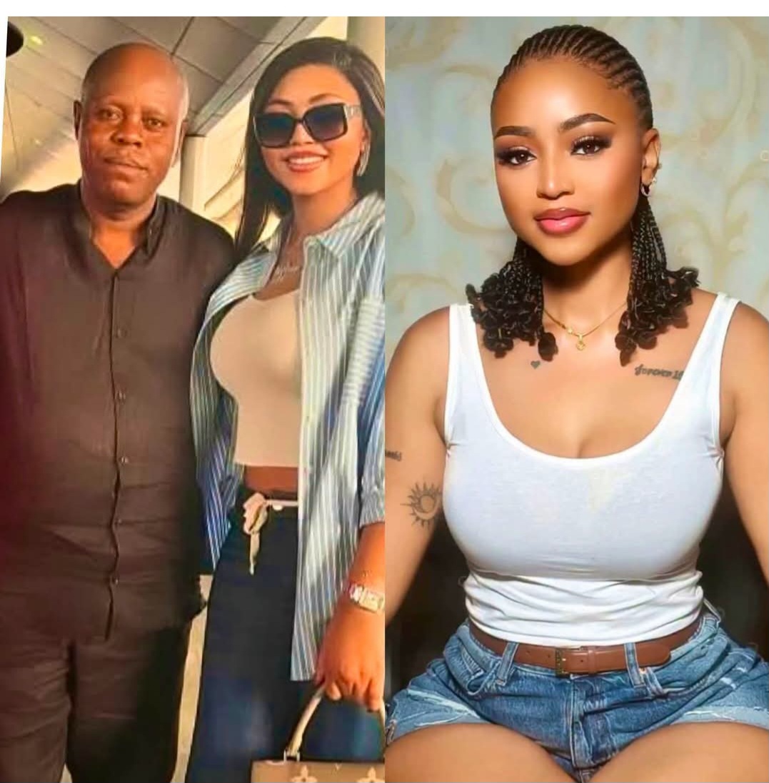 Actress Regina Daniels father beg her to go back to her husband. 