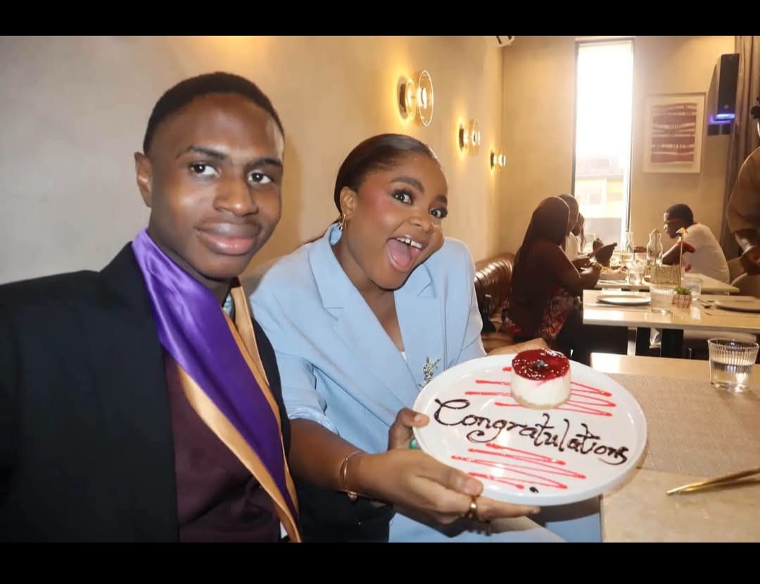 Congratulations to Alex Ekubo$$@*!$$s younger brother. 