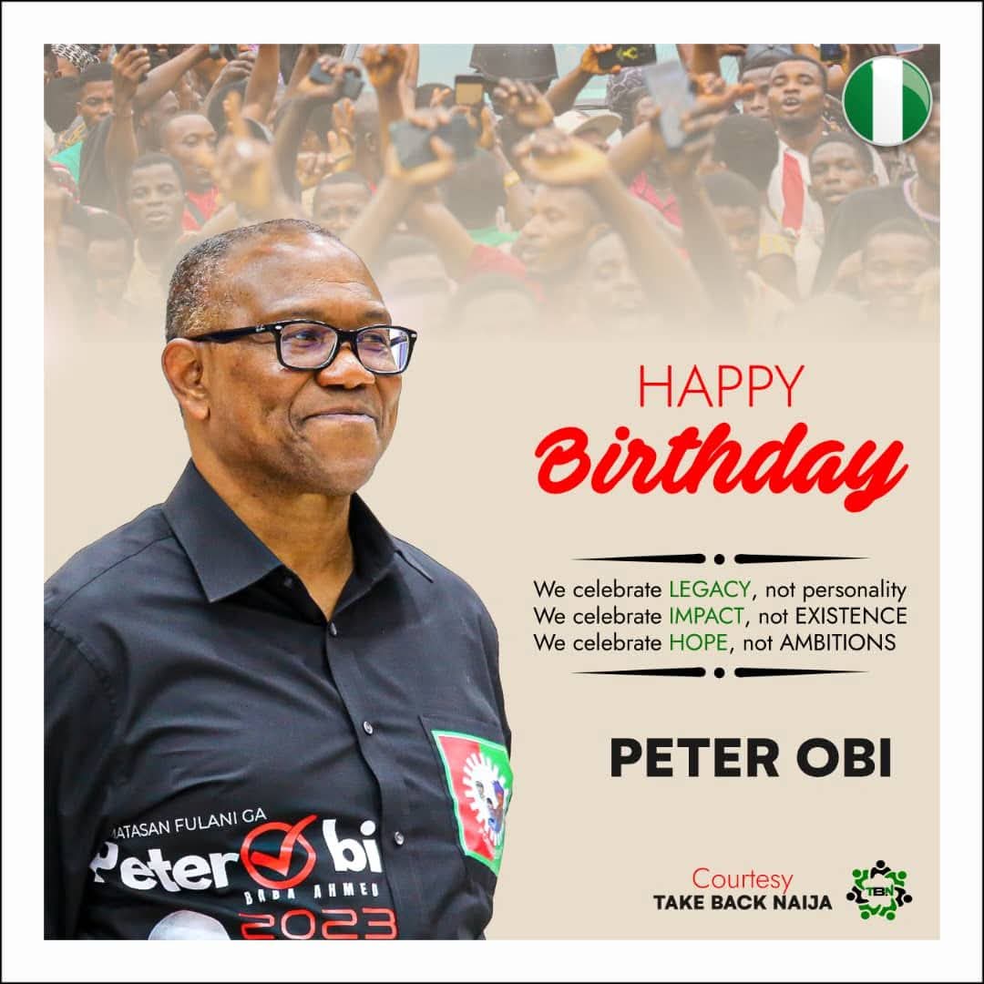 Drama as take back Naija celebrates Mr Peter Obi. 