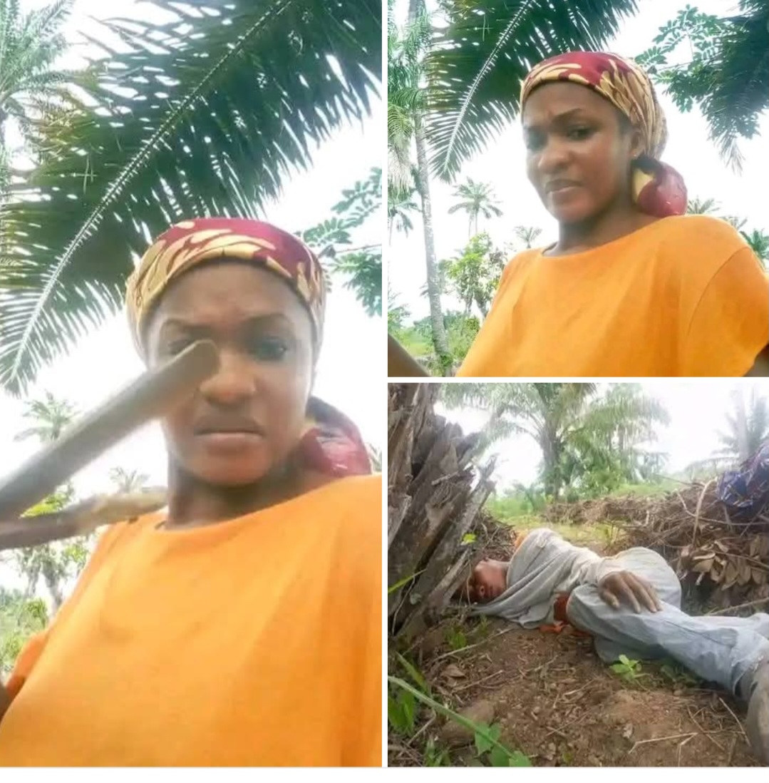 Sad: Why Young lady fainted in the farm.