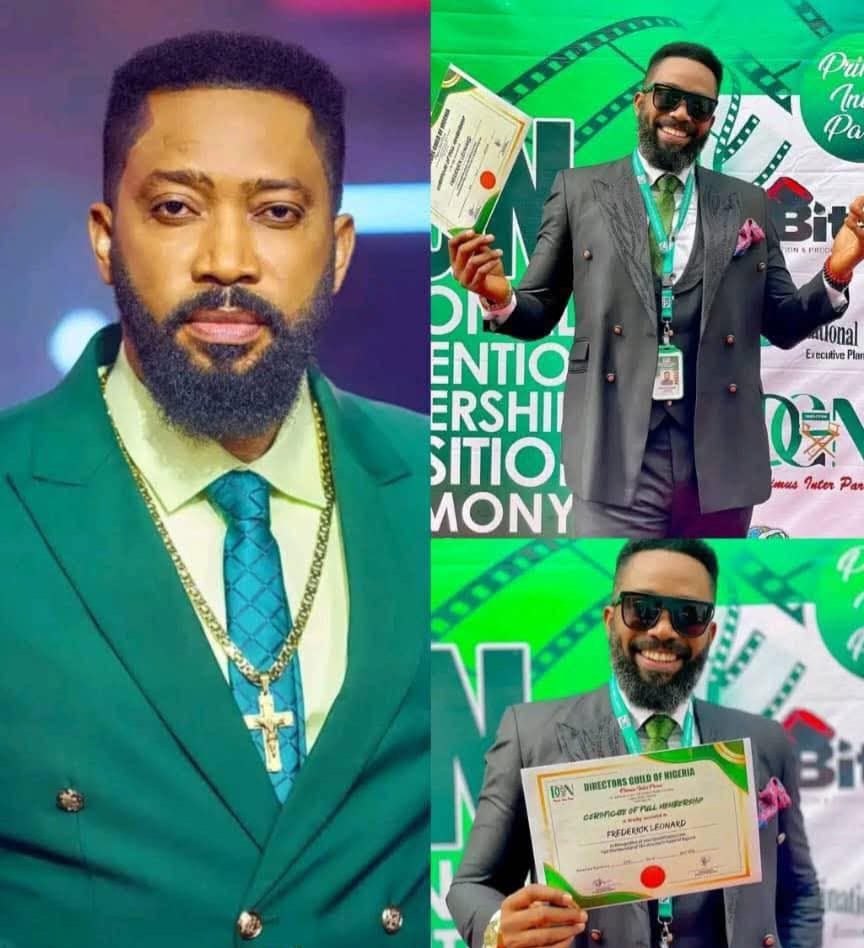 Congratulations to Nollywood celebrity Actor, Frederick Leonard. 