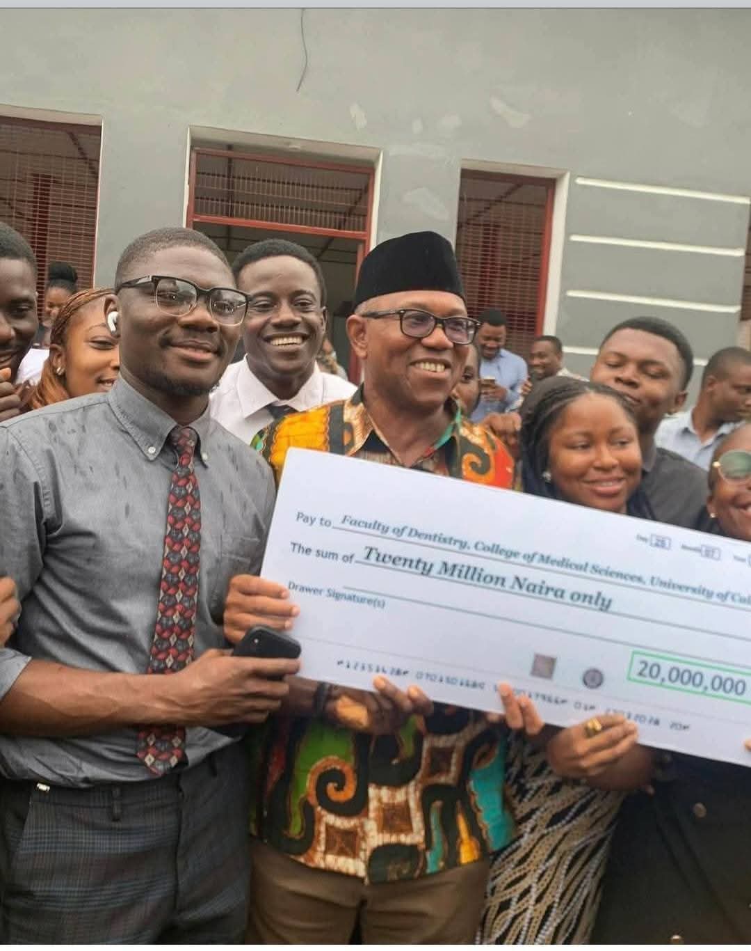 Peter Obi donates #20 Million to UNICAL.