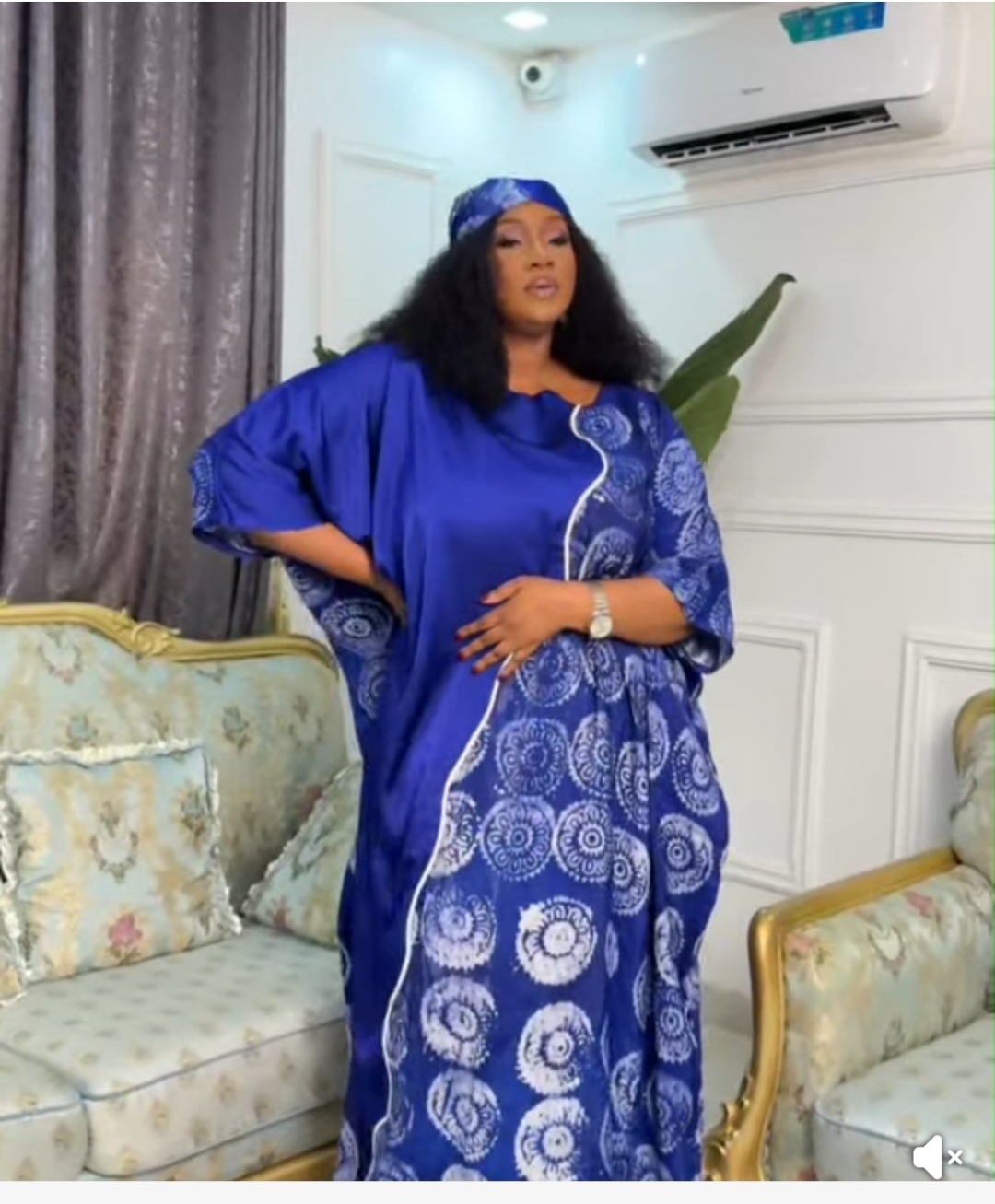 Actor Yul Edochie promotes his wife’s new brand. 