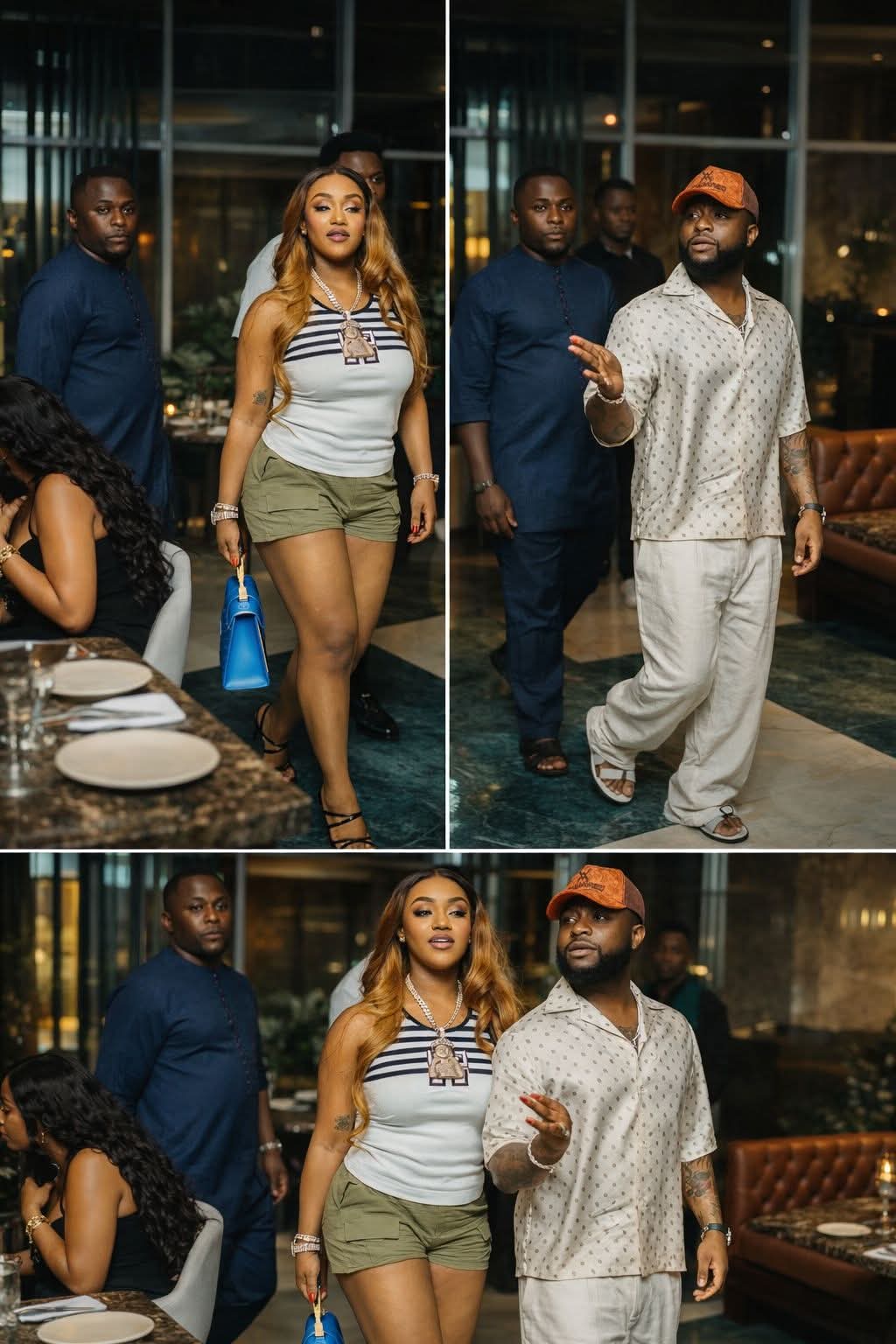 Drama as Chioma Adeleke hails her husband Davido. 
