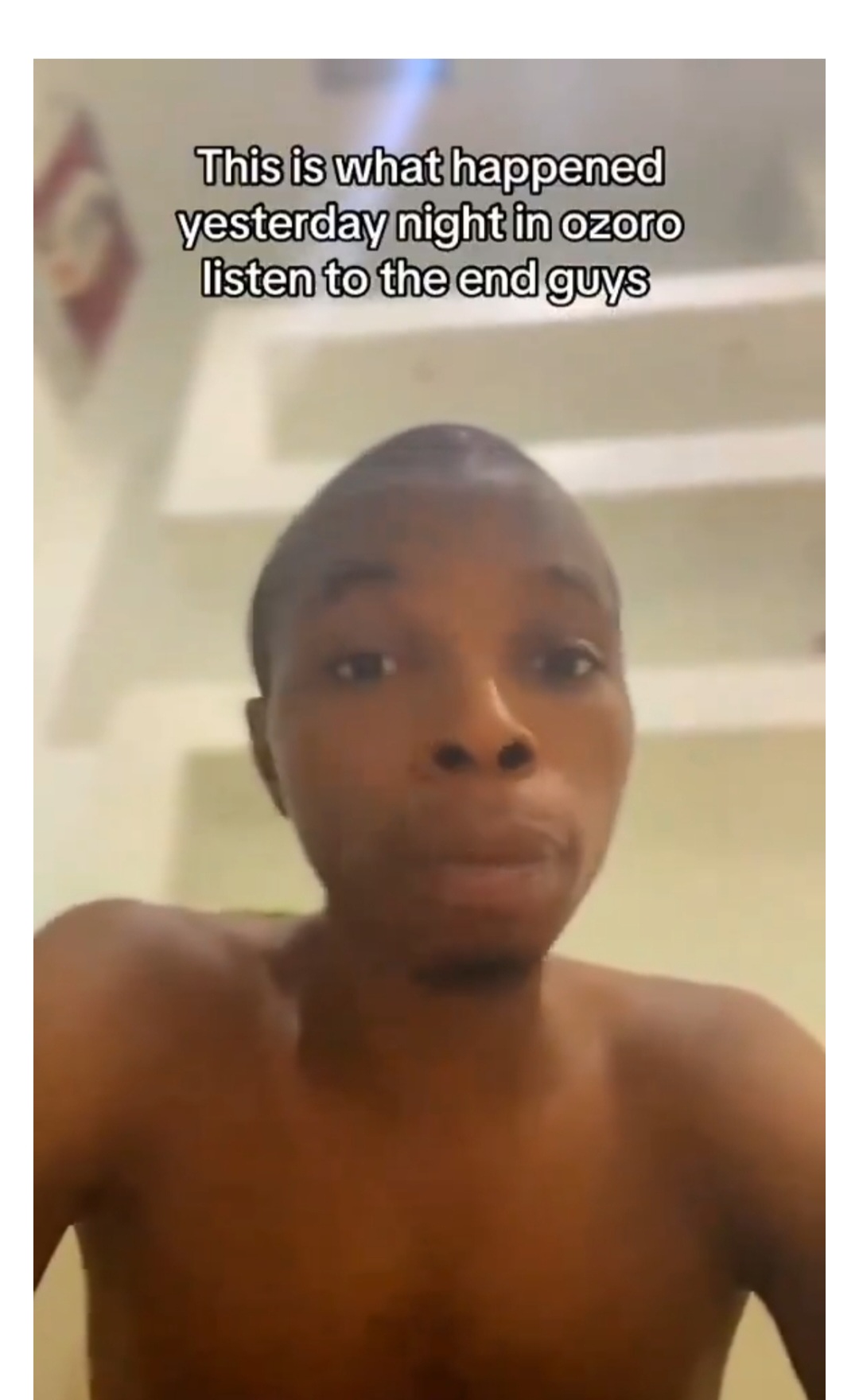 What I witness during Ozoro Festival----Man cries out. 